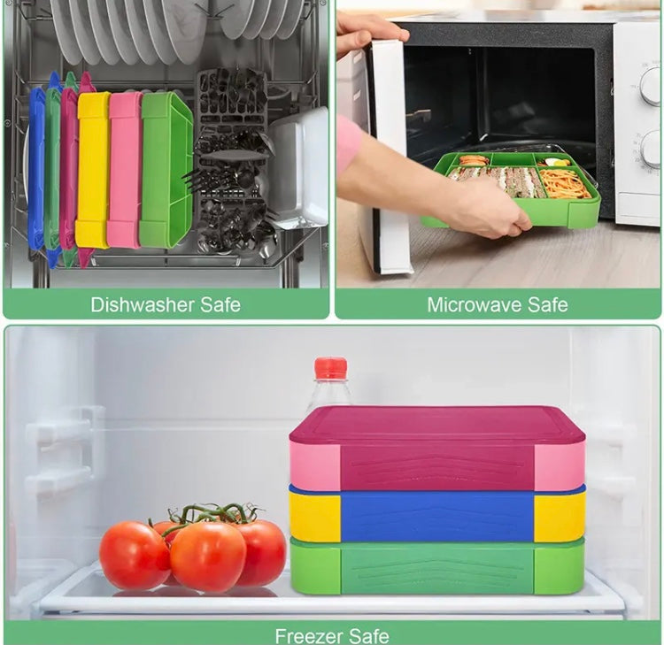 Portable Sealed Lunch Box, Anti-Leak Children Student Lunch Box, Compartments Microwave Heating Lunch Box Portable Sealed Lunch Box, Anti-Leak Children Student Lunch Box, Compartments Microwave Heating Lunch Box